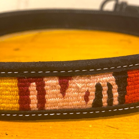 Women's Bohemian Style Tribal Theme Safari Style Belt 1.25" width 38" length - Picture 7 of 8